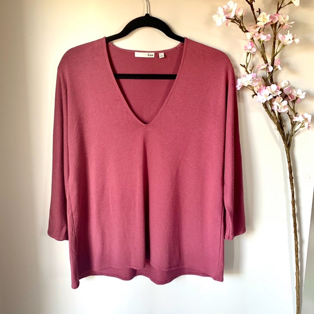 ARITZIA / WILFRED FREE / ANETA LONG SLEEVE TOP